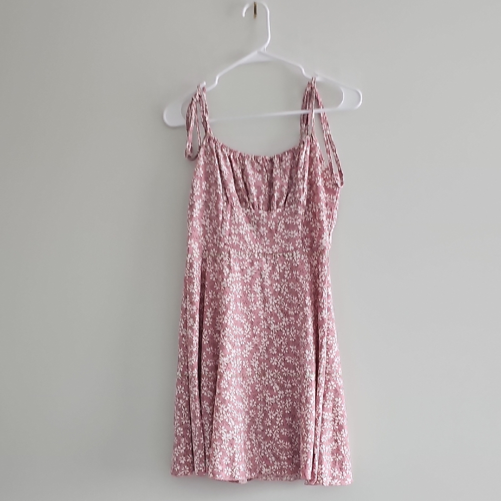 SHEIN Pink Floral Dress